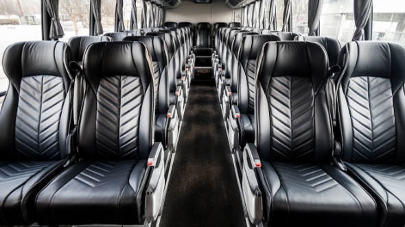 54 passenger charter bus inside boca raton