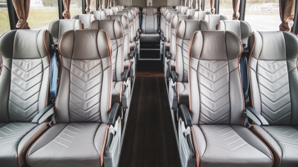 54 passenger charter bus interior