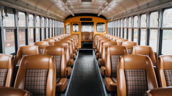 school bus rental interior boca raton